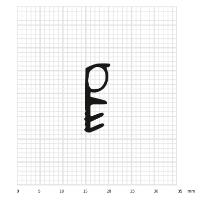 Preview: ADTP-1041 Fenster- und Türdichtung 10 mm Falzhöhe, 4 mm Nutbreite