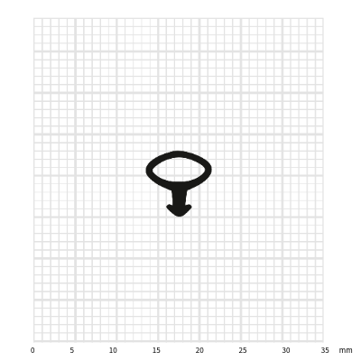 ADTP-1504 Anschlagdichtung 8 mm breit und 8 mm hoch