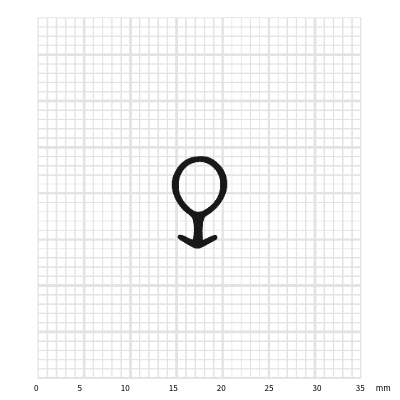 ADTP-1997 Anschlagdichtung 6 mm breit 10 mm hoch