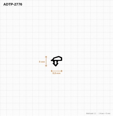 Preview: Anschlagdichtung für Fenstersysteme ADTP-2776