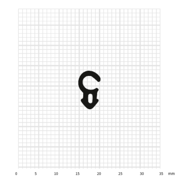 Fensterdichtung ADTP-1244 aus TPE mit profiliertem Fuß