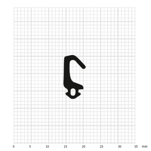 TPE Mitteldichtung ADTP-18 für Fenstersysteme