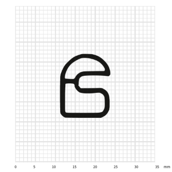 SZ-113 Stahlzargendichtung 12×16 mm für seitliche Nut